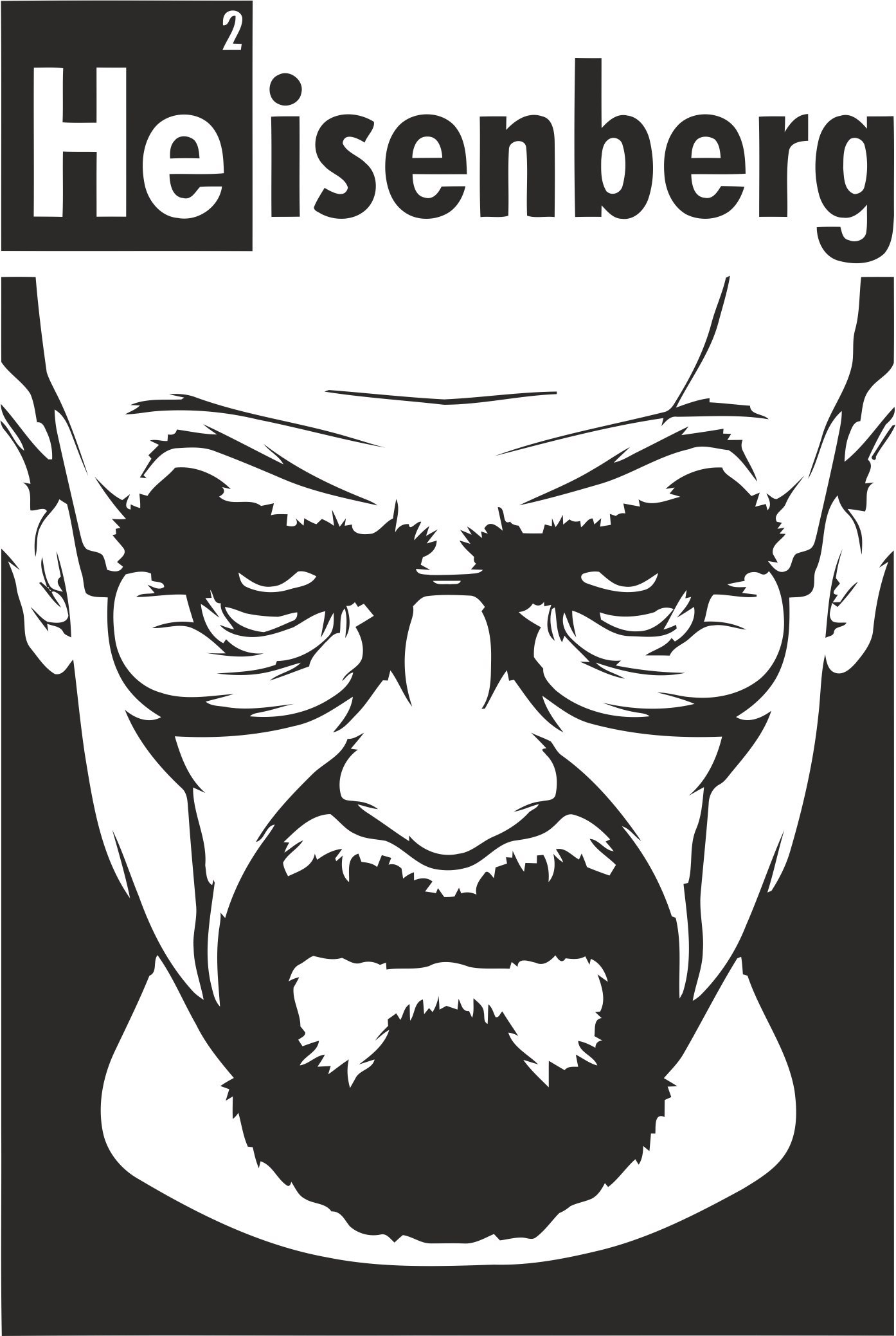 1394x2076 Heisenberg Print Vector Graphic Design Vector