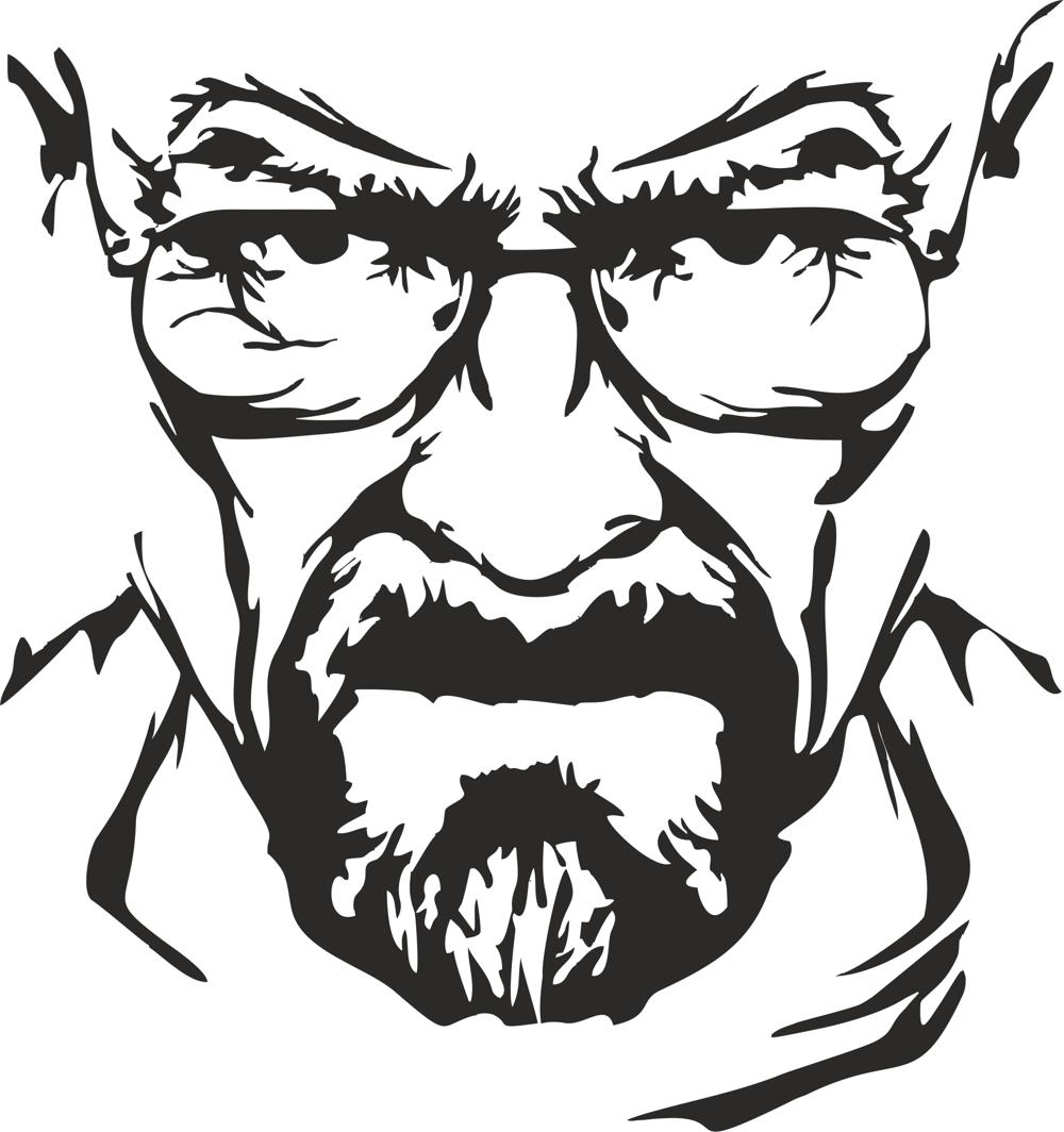 1000x1064 Breaking Bad Heisenberg Vector Free Coreldraw Free Download