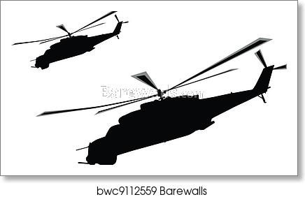 436x282 Helicopter Art Print Barewalls Posters Prints