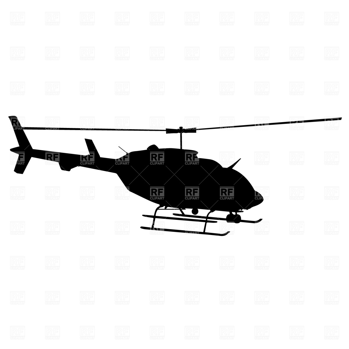 1200x1200 Helicopter Silhouette Vector Image Of Transportation Prague
