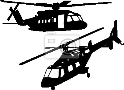 400x292 Helicopters Silhouette