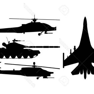 300x300 Photostock Vector Fighter Aircraft Tank Helicopter Silhouette