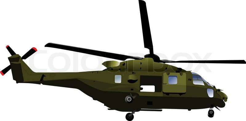 800x394 Air Force Combat Helicopter Vector Stock Vector Colourbox