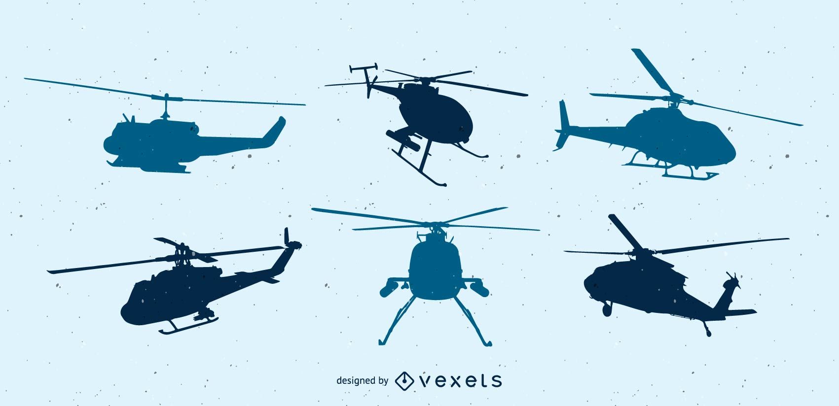 1701x824 Helicopter Vector Pack