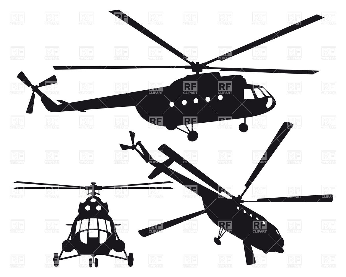 1200x960 Helicopter Silhouette Vector Image Of Transportation Mylisa