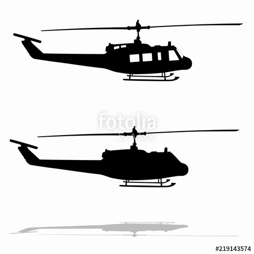 500x500 Silhouette Of Helicopter Vector Drawing Stock Image And Royalty