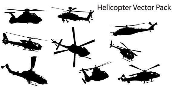 568x294 Free Helicopter Vector Pack Files, Vectors Graphics