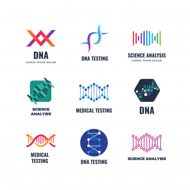 626x626 Dna Code Biotech Science Genetics Logo Helix Molecule