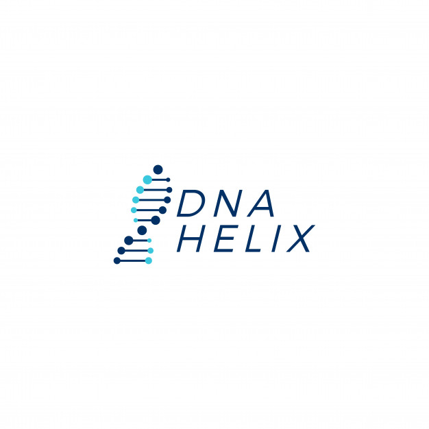 626x626 Dna Helix Strand Vector Logo Element Illustration Vector Premium
