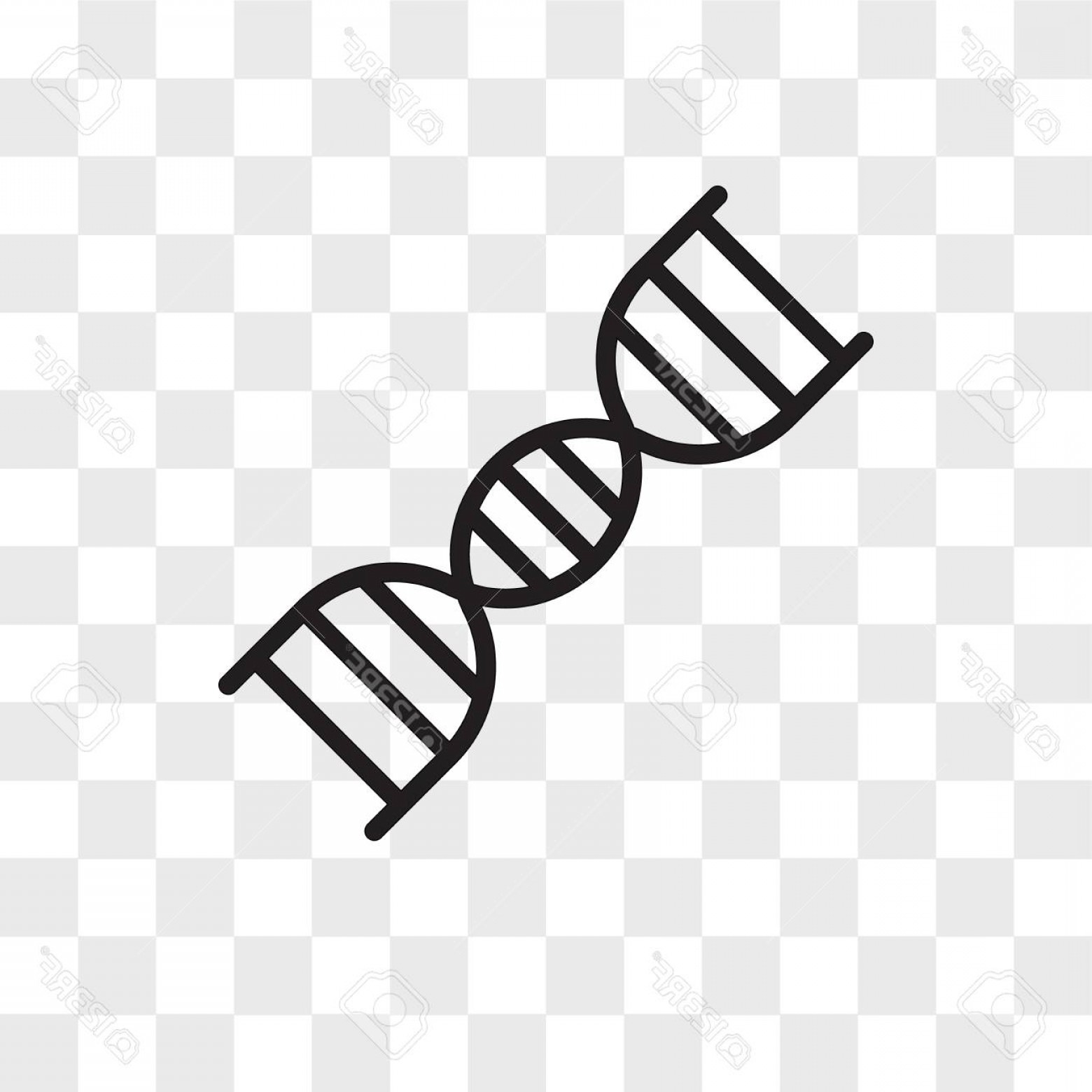 1560x1560 Photostock Vector Double Helix Vector Icon Isolated On Transparent