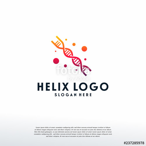 500x500 Dna Helix Logo Designs Template, Modern Genetic Logo Symbol, Logo
