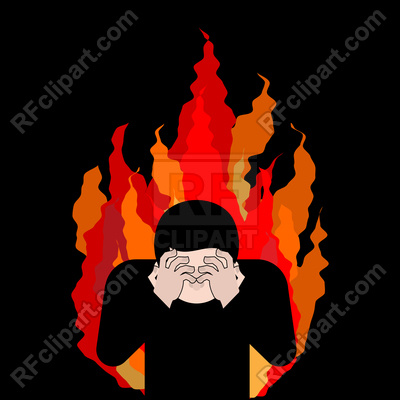 400x400 Sinner On Hell Fire Vector Image Of Conceptual Maryvalery