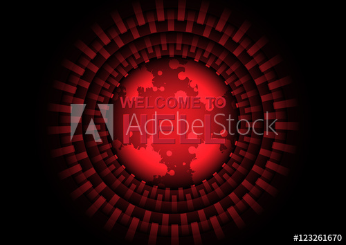 500x354 Welcome To Hell Vector Illustration
