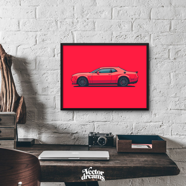 720x720 Dodge Challenger Hellcat Vector Dreams