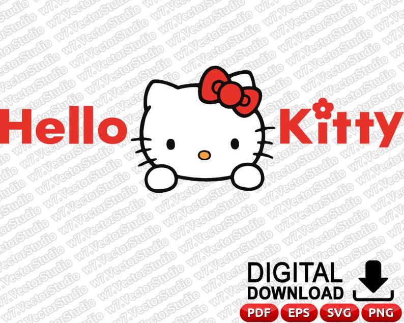 794x635 Hello Kitty Vector Hello Kitty Hello Kitty Clipart Etsy