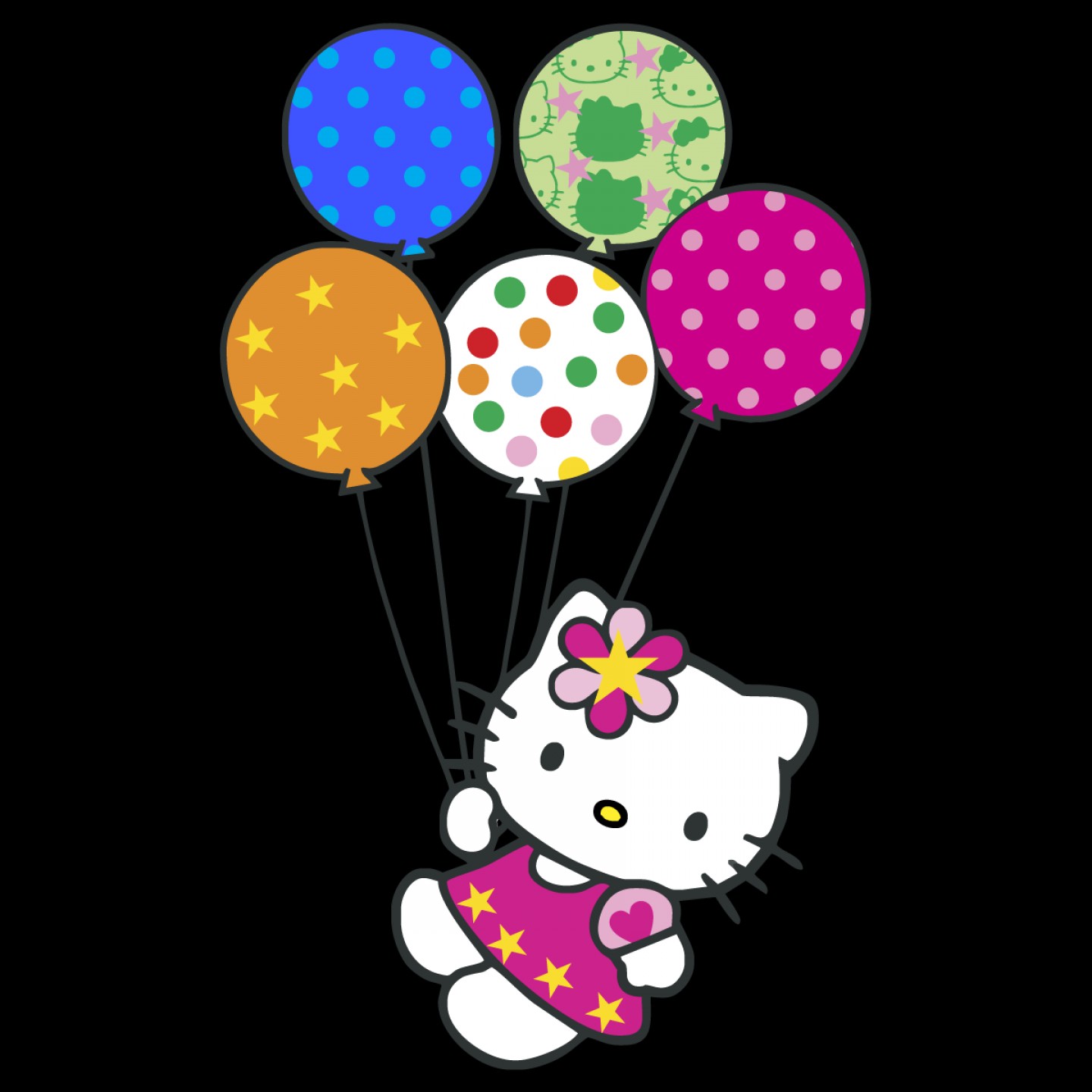 Hello Kitty Vector at Vectorified.com | Collection of Hello Kitty ...