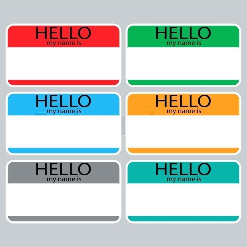 Hello My Name Is Vector at Vectorified.com | Collection of Hello My ...