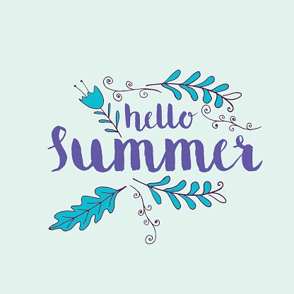 416x416 Hello Summer Vector Premium Clipart