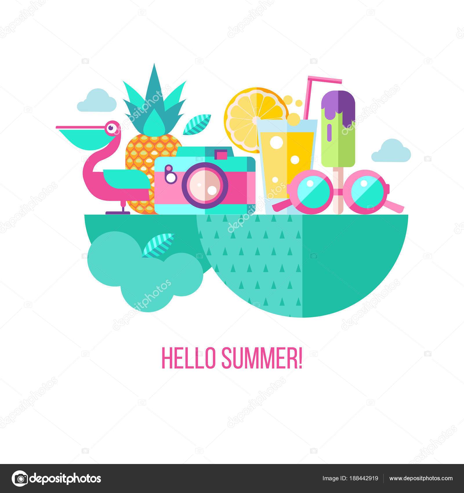 1600x1700 Hello Summer Vector Clipart Clipart Portal