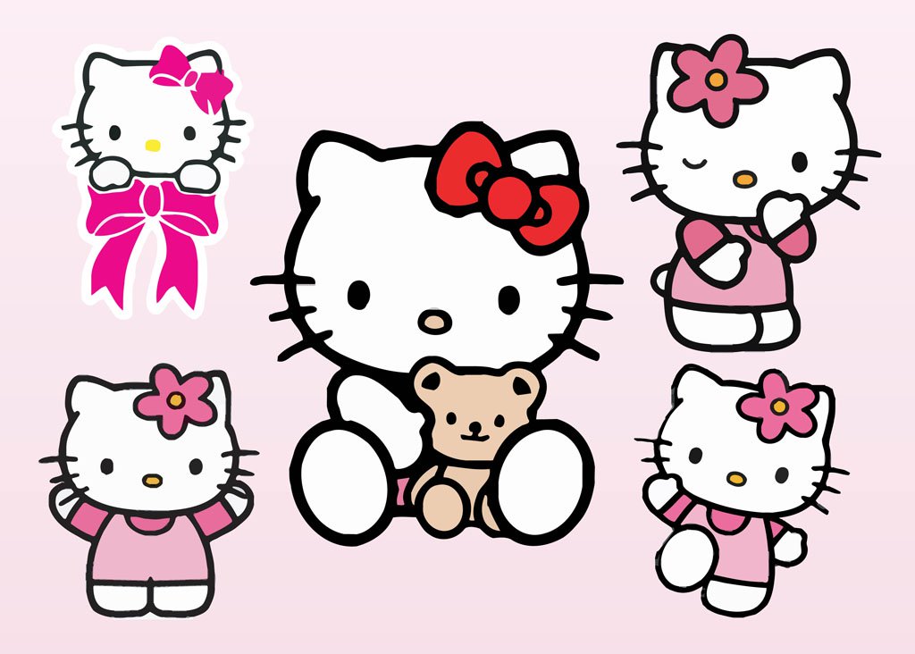 Нарисовать hello kitty