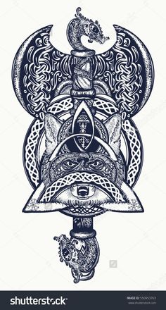 236x440 Best Helm Of Awe Tattoo Images In Viking Tattoos, Norse