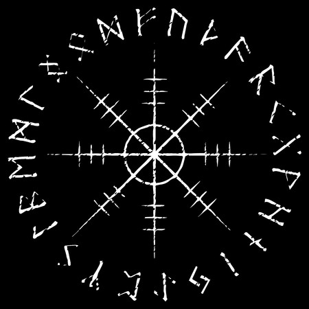 450x450 Helm Of Awe, Scandinavian Rune Vector Illustration