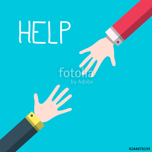 500x500 Hands With Help Title
