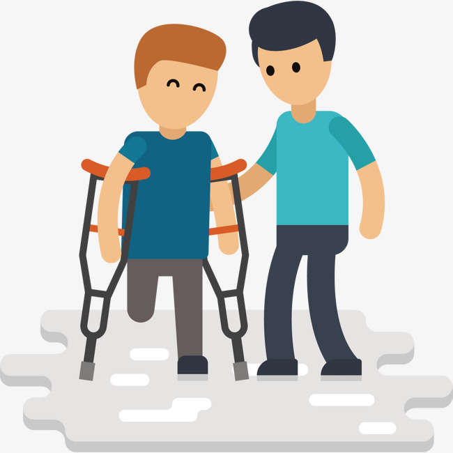650x650 Help Disabled Vector, Hand, A Cane, Shor