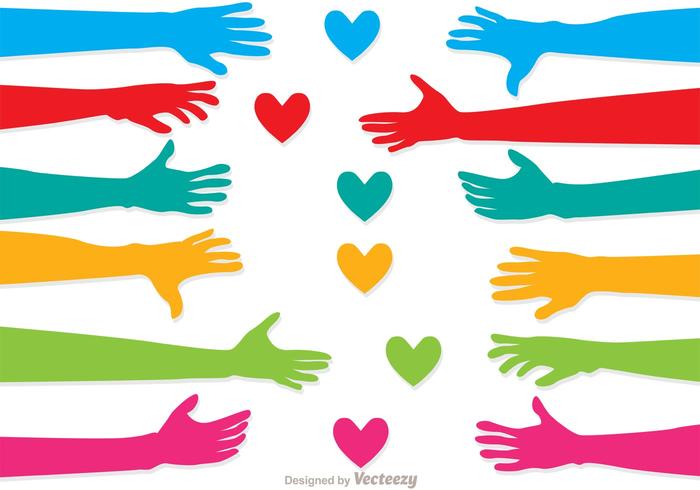 Love Helping Hand Vector Pack 700x490 Love Helping Hand Vector Pack