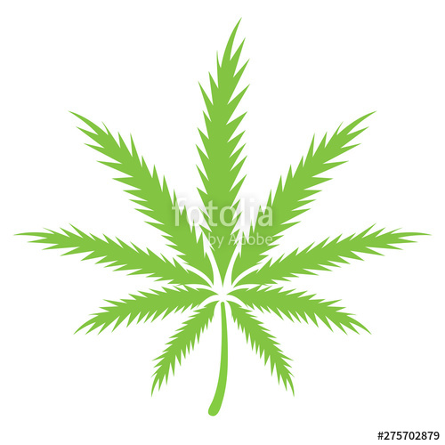500x500 Cannabis Leaf Vector Icon Stock Image And Royalty Free Vector
