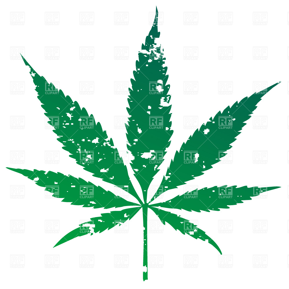 1000x1000 Grunge Marijuana Leaf Vector Image Of Plants And Animals