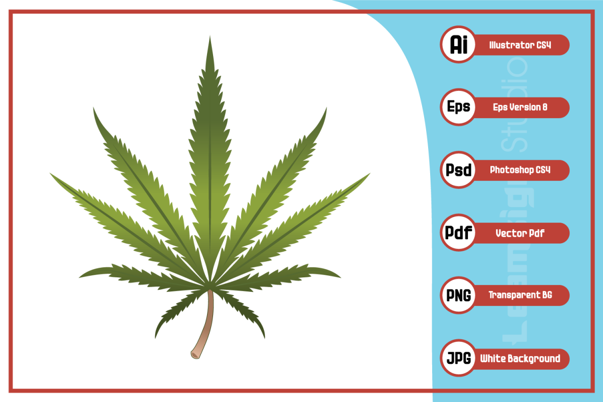 1200x800 Realistic Cannabis Marijuana Leaf