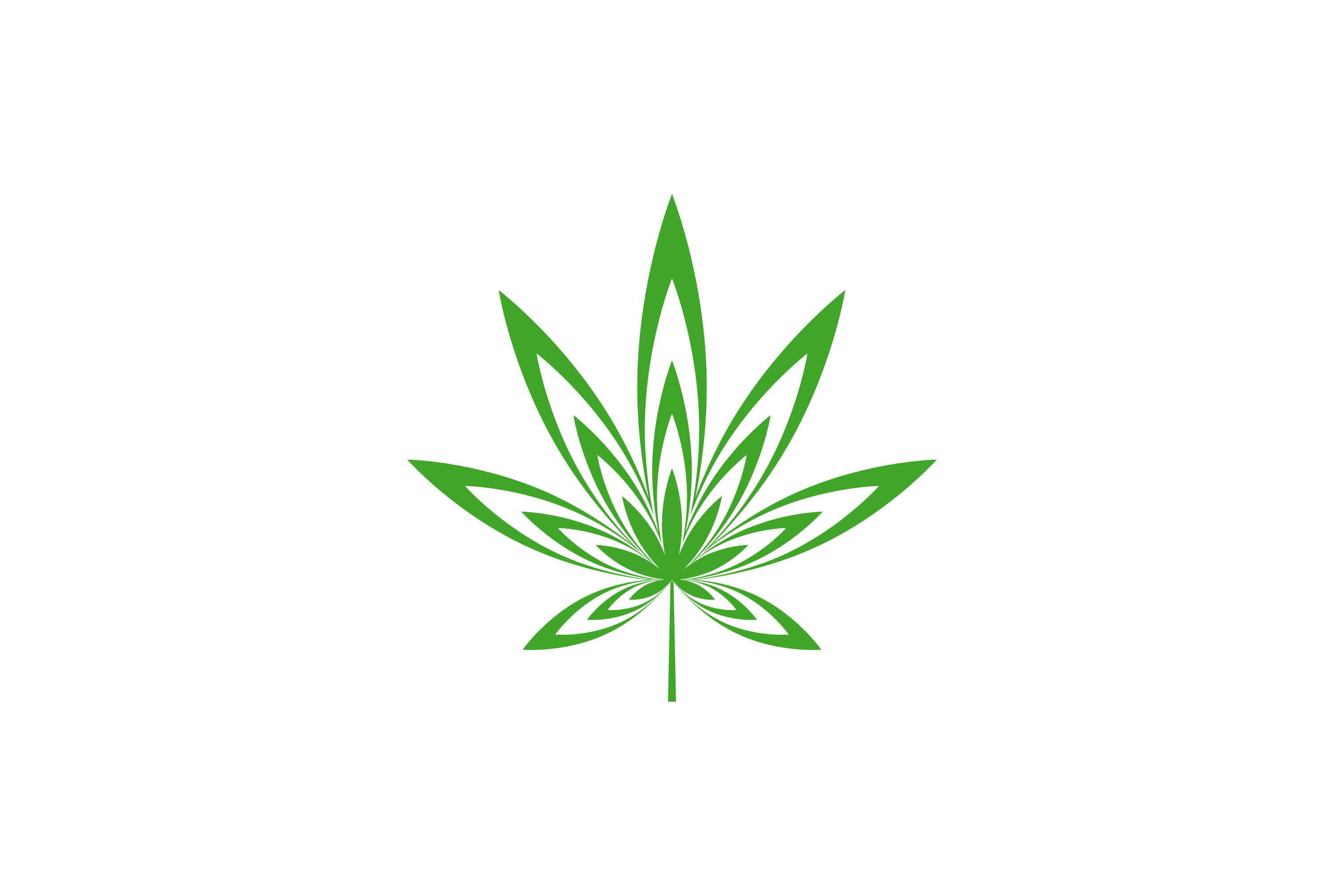 3000x2000 Cannabis Leaf Vector Graphic