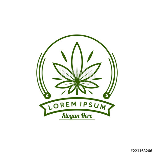 500x500 Cannabis Logo Vector Marijuana Labels On Logos Medical Cannabis