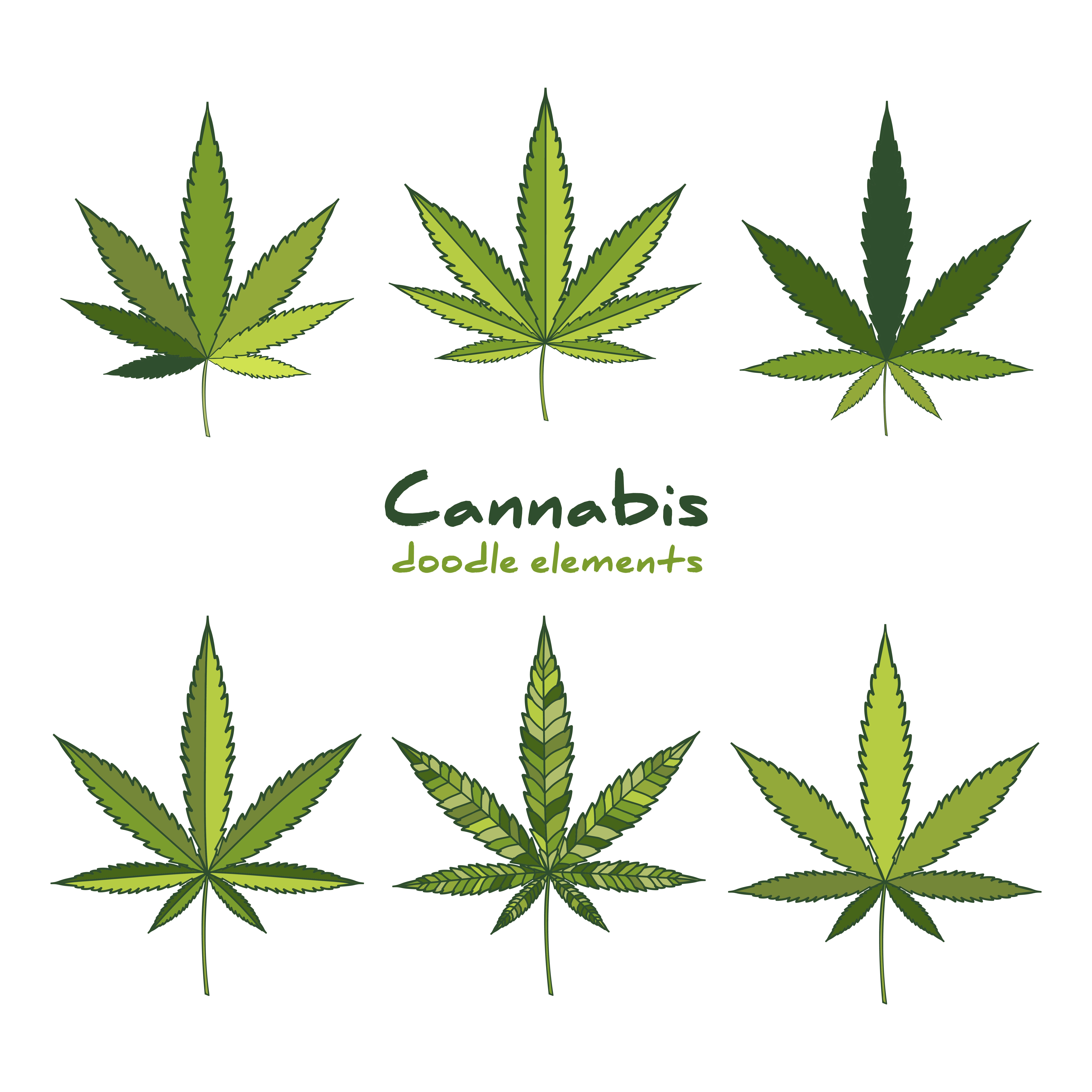 6944x6944 Cannabis Free Vector Art