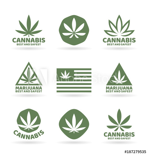 479x500 Medical Marijuana And Cannabis Logo Design Elements Vector