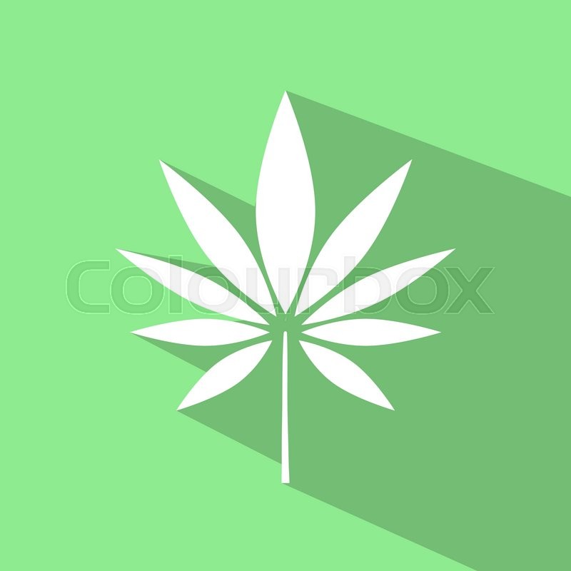 800x800 Vector Symbol Of A Hemp Leaf Stock Vector Colourbox