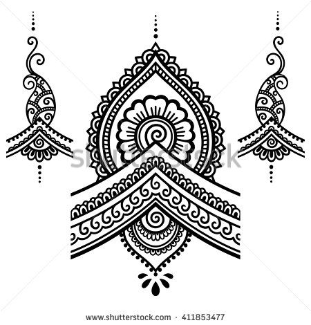 Henna Vector Stock Vectors Vector Clip Art Shutterstock 450x470 Henna Vector Stock Vectors Vector Clip Art Shutterstock