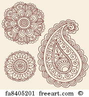 Free Art Print Of Henna Doodle Border Designs Vector Hand Drawn 180x195 Free Art Print Of Henna Doodle Border Designs Vector Hand Drawn