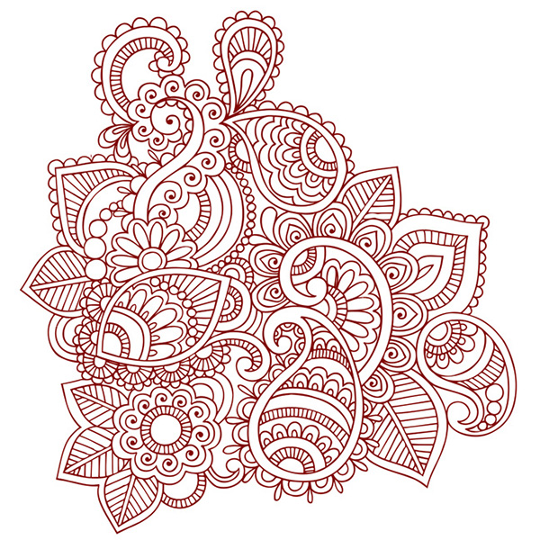Henna Doodles Vector Designs On Behance 600x600 Henna Doodles Vector Designs On Behance