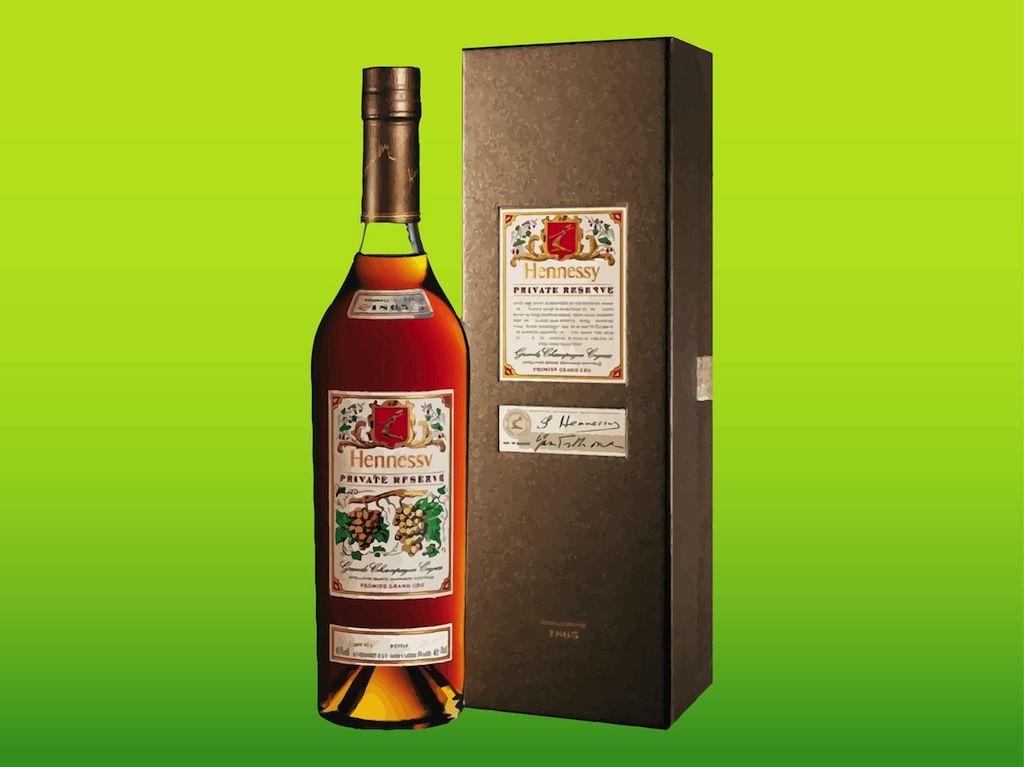 1024x767 Hennessy Bottle Vector Art Graphics