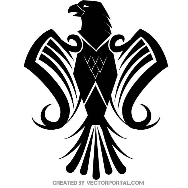 660x660 Heraldic Eagle Vector Image