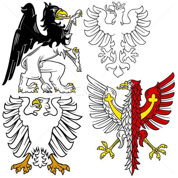 600x600 Heraldic Eagle Vector Illustration Roman Dekan