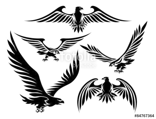 500x382 Heraldic Eagle Icons Stock Image And Royalty Free Vector