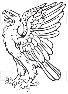 292x400 Pictogram Of Heraldic Eagle Vector Image Of Signs, Symbols, Maps