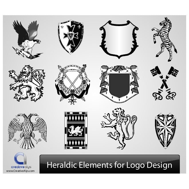 660x660 Heraldic Vector Elements Free Graphics Uihere