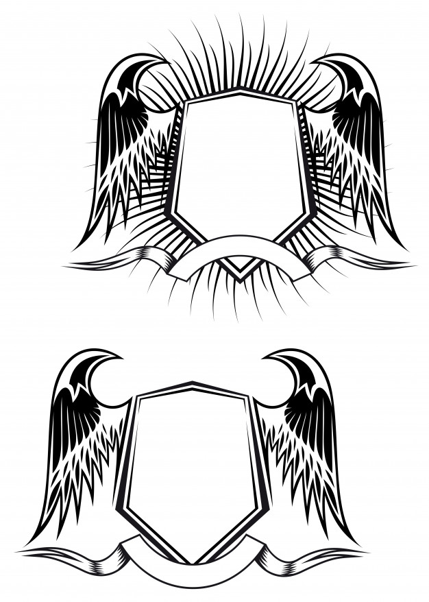626x878 Heraldic Elements Vector Premium Download