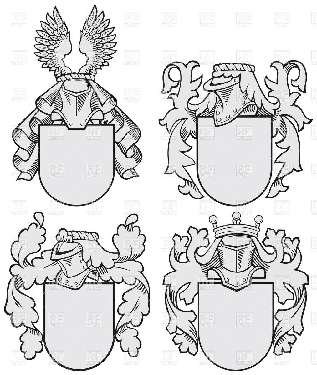 1013x1200 Heraldic Elements Templates