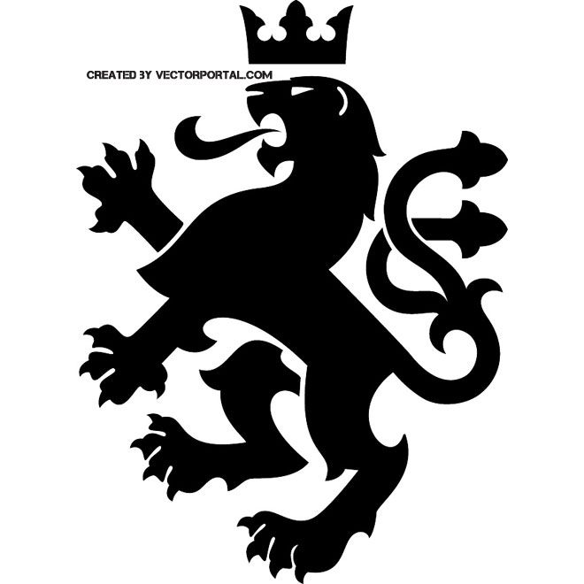 660x660 Heraldic Lion Free Vector Heraldic Logos And Art Lion Logo