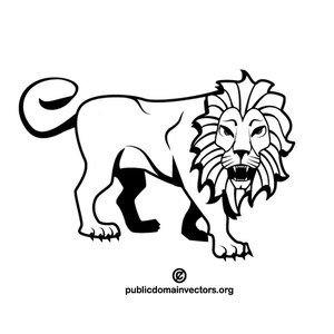 300x300 Free Vector Heraldic Lion
